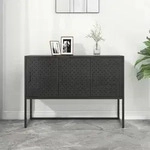 Sideboard Schwarz 105x35x75 Cm Stahl Vidaxl
