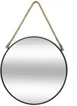 Atmosphera - H&auml;ngespiegel Seil Schwarz D 55 Cm Cr&eacute;ateur D'Int&eacute;rieur