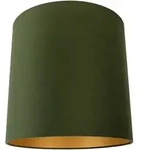 Velour-lampenschirm Gr&uuml;n 40/40/40 Mit Goldener Innenseite