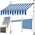 Klemmmarkise Mit Handkurbel Balkon Balkonmarkise Ohne Bohren Uv-best&auml;ndig