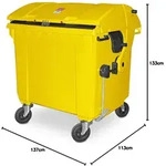 Brb 1100 Liter Gro&szlig;m&uuml;llbeh&auml;lter/m&uuml;llcontainer Nach En 840, Mgb (gelb)