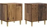 Vidaxl Bedside Cabinet 2 Pcs Old Wood 43 X 34.5 X 50 Cm