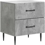 Nachttisch Betongrau 43 X 34,5 X 47,5 Cm Holzwerkstoff Vidaxl