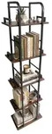 Relaxdays Standregal, Hbt: 143 X 38 X 24 Cm, 5 Offene Ablagen, Beistellregal F&uuml;r