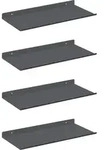 Schwebendes Regal Wandhalterung 4 Stk. Anthrazit Stahl Vidaxl