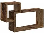 Wandregal Wandhalterung Altholz 55 X 15 X 35 Cm Holzwerkstoff Vidaxl