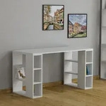 Decortie - Colmar Moderner Schreibtisch Mit B&uuml;cherregalbeinen Breite 140cm -...