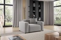 Sessel Designersessel Megan In Stoff Salvador Hellgrau