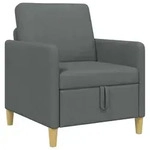Sofa Mit Stauraum Dunkelgrau 72 X 78 X 87 Cm Polyester Vidaxl
