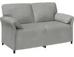 2-sitzer Sofa Hellgrau 158 X 83 X 95 Cm Samt Vidaxl
