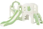 Joyz Kinderrutsche Mit Spielturm & Schaukel, 6in1 Kinder Spielplatz Mit Turm Rutsche