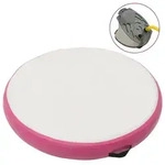 Aufblasbare Gymnastikmatte Mit Pumpe 100x100x15 Cm Pvc Rosa Vidaxl