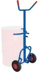Brb Fasskarre F. 200 Liter Stahlf&auml;sser,pannensichere Reifen, Bxh 648x1069-1480...
