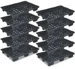 Brb 10x Euro-leichtpalette Im Euroma&szlig;, Schwarz, Lxbxh 1200x800x153 Mm,...