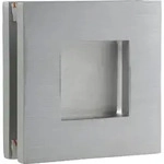 Schiebet&uuml;rmuschelpaar 6405 F&uuml;r Glas, Eckig, Glasst&auml;rke 8 - 10 Mm,silber...