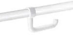 Delabie Wc-papierhalter F&uuml;r St&uuml;tzgriff D32-34mm Nylon Wei&szlig;