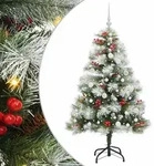K&uuml;nstlicher Weihnachtsbaum Gr&uuml;n Und Wei&szlig; 150 Cm Vidaxl