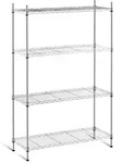 Offenes, Verchromtes Drahtregal, 137 X 90 X 35 Cm, Bis 120 Kg