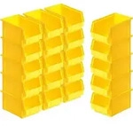 Brb 20x Sichtbox Classic&ldquo; Fb 4, Lxbxh 230/200x140x122 Mm, Inhalt 3,7 Liter, Gelb