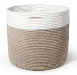 Sylando W&auml;schekorb Baumwolle Griffen Aufbewahrung Laundry Baskets Korb Braun