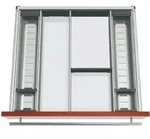 Orga-besteckeinsatz Facheinteilungs-set Kb 600mm, Nl 550mm, Grau - Blum