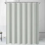 Duschvorhang 220x200cm Grau Antischimmel Textil Waschbar Polyester Stoff