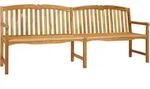 Handgefertigte Rosenbank 228 X 61 X 94,5 Cm Massivholz Teak Vidaxl