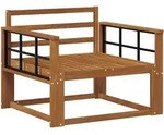 Outdoor Mittelsofa Natur Vidaxl