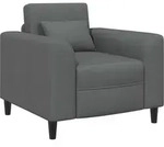 Vidaxl Armchair Dark Grey Fabric