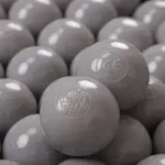 Kiddymoon Plastikb&auml;lle 6 Cm Grau 200/6 Cm Spielballset