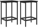 Barhocker 2 Stk. Schwarz Eichen-optik 40 X 32 X 64 Cm Vidaxl