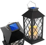Solar-gartenleuchte Led-stehlaterne Lirio 2 Ip44 H&auml;ngelaterne Schwarz Lumiled