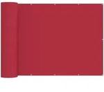 Balkon Sichtschutz 200 X 1000 Cm Stoff Mit Pu-beschichtung Rot Vidaxl