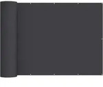 Vidaxl Balcony Privacy Screen 200 X 500 Cm Fabric With Pu Coated Black