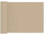 Vidaxl Balcony Privacy Screen 150 X 400 Cm Fabric With Pu Coated Beige