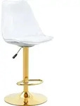 2er-set Barhocker, H&ouml;henverstellbar Und Drehbar Mit Transparenter R&uuml;ckenlehne,