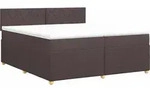 Boxspringbett Mit Matratze Dunkelbraun 200 X 200 Cm Stoff Vidaxl