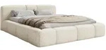 Selsey Bowia &ndash; Polsterbett 160x200 Cm, Bettkasten Pl&uuml;sch Hellbeige