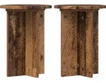Pflanzenst&auml;nder 2 Stk. Altholz &Oslash;29,5 X 40 Cm Holzwerkstoff Vidaxl