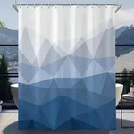 Duschvorhang 200x200 Cm Geometrischer Verlauf Polyester Wasserabweisend