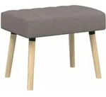 Kanalgepolsterte Bank Taupe 60 X 40 X 45 Cm Stoff Vidaxl