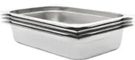 Gastronormbeh&auml;lter 4 Stk. Gn 1/1 100 Mm Edelstahl Vidaxl