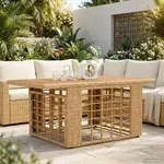 Vidaxl Garden Lifting Up Table Natural 100 X 55 X 37 Cm
