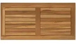 Vidaxl Table Top 80 X 40 X 2.5 Cm Rectangular Solid Teak Wood Natural