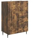 Vidaxl Sideboard Smoked Oak 66 X 34.5 X 91.5 Cm Engineered Wood