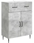 Vidaxl Sideboard Concrete Grey 66 X 34.5 X 89.5 Cm Engineered Wood
