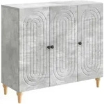Vidaxl Sideboard Concrete Grey 89 X 34.5 X 80 Cm Engineered Wood