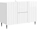Sideboard Hochglanz Wei&szlig; 89 X 34,5 X 62 Cm Holzwerkstoff Vidaxl