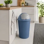 Push-up Abfalleimer 50 Liter Blau-y54230580-blau
