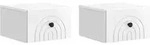 Vidaxl Wall-mounted Bedside Cabinet 2 Pcs High Gloss White
